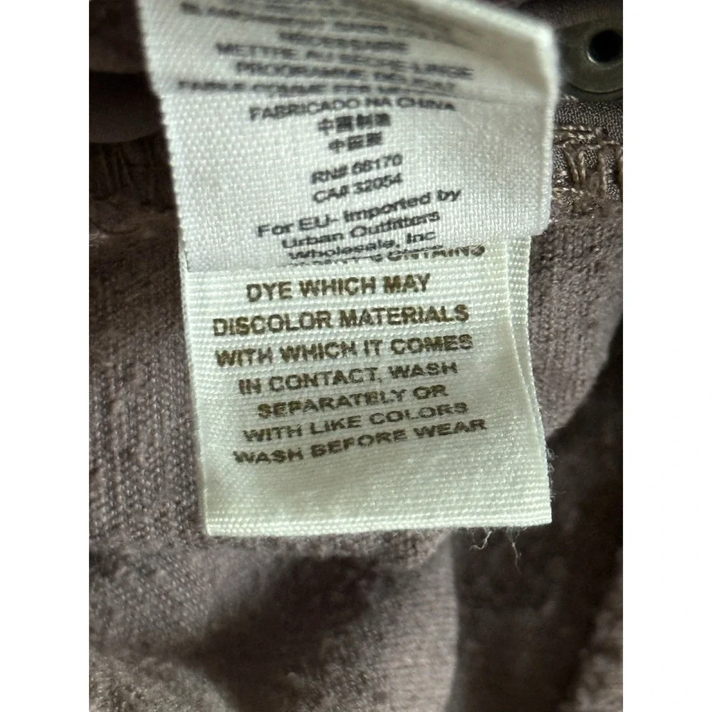 Free People Velvet Crop Flare Pants Size‎ 30 Brown Bronze Boho